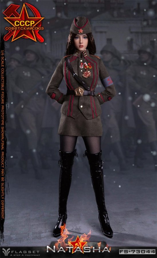 送料無料 1/6 Flagset FS73044 ソビエト連邦美人オフィサー Red warning Soviet female officers  Natasha 欧米美人フルセット - 1/6フィギュアの通販、予約なら トイザキュート Since 2008