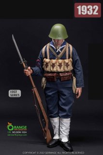 予約 送料無料 1/6 QORANGE QOTOYS QOM-1024 第二次大戦 大日本帝国海軍 上海海軍特別陸戦隊 1932 アジアン男性フルセット