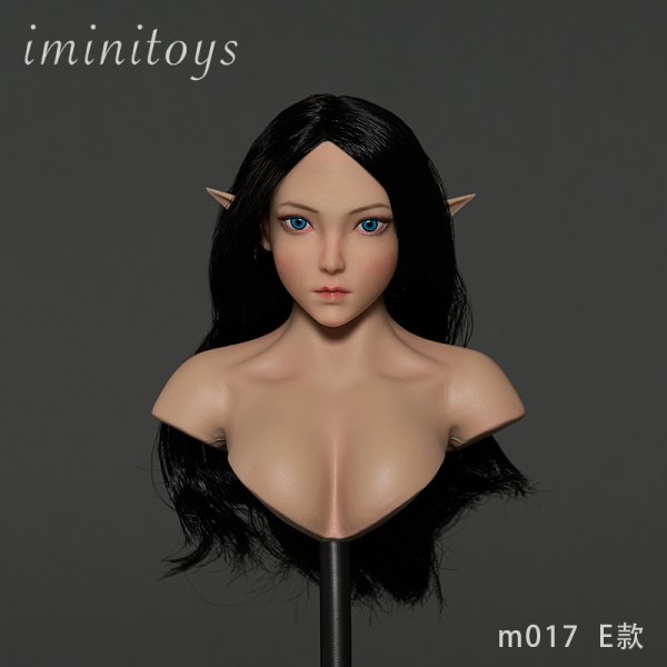 送料無料 予約 1/6 iminitoys M017E エルフ 白肌 欧米美少女女性ヘッド