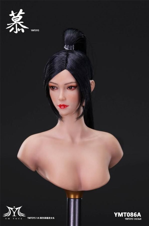 送料無料 1/6 YMTOYS YMT086 慕 アジアン美人女性ヘッド - 1/6