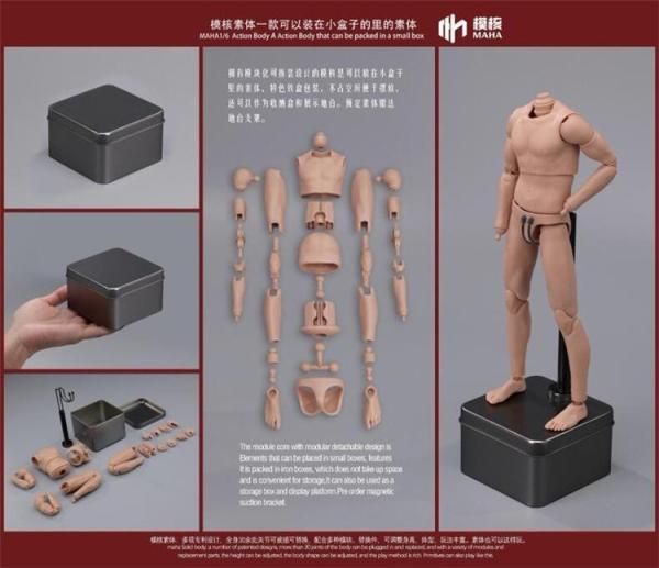 送料無料 1/6 MAHA studio MH2201男性ヘッドと素体ボディ - 1/6 送料無料 1/6 MAHA studio MH2201男性ヘッドと素体ボディ - 1/6