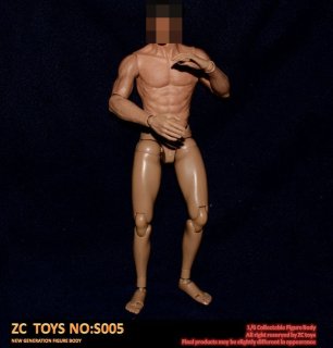 送料無料 1/6 ZCTOYS  S005 Muscle male Body 最新版 アジアン男性素体