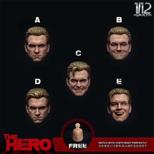 予約 送料無料 1/12 premium toys PM9018 The Hero 表情 欧米
