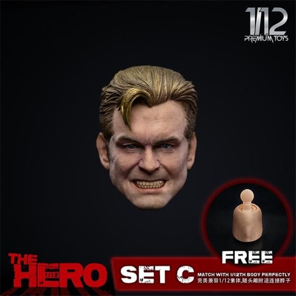 予約 送料無料 1/12 premium toys PM9018 The Hero 表情 欧米