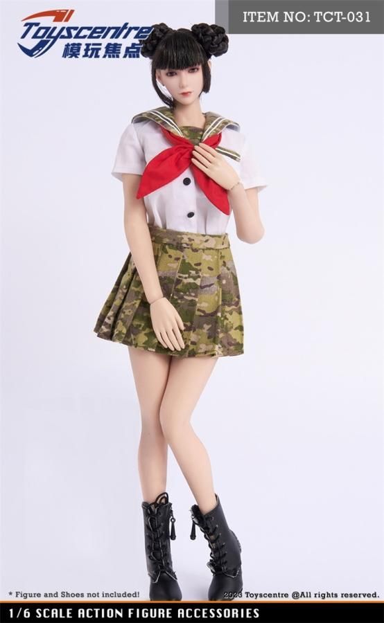 送料無料 1/6 Toyscentre TCT-031 セクシー美人中高生 JK迷彩セラー服セット - 1/6フィギュアの通販、予約なら  トイザキュート Since 2008