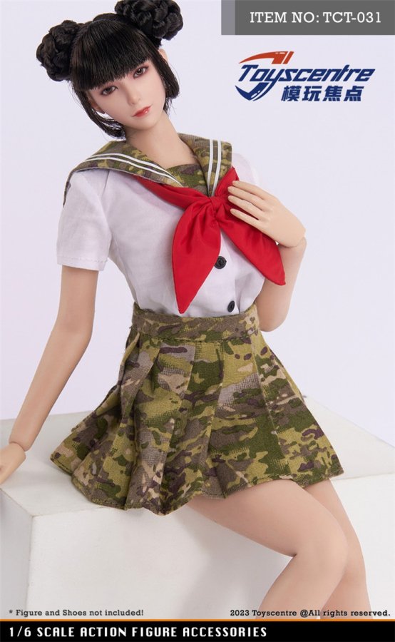 送料無料 1/6 Toyscentre TCT-031 セクシー美人中高生 JK迷彩セラー服セット - 1/6フィギュアの通販、予約なら  トイザキュート Since 2008