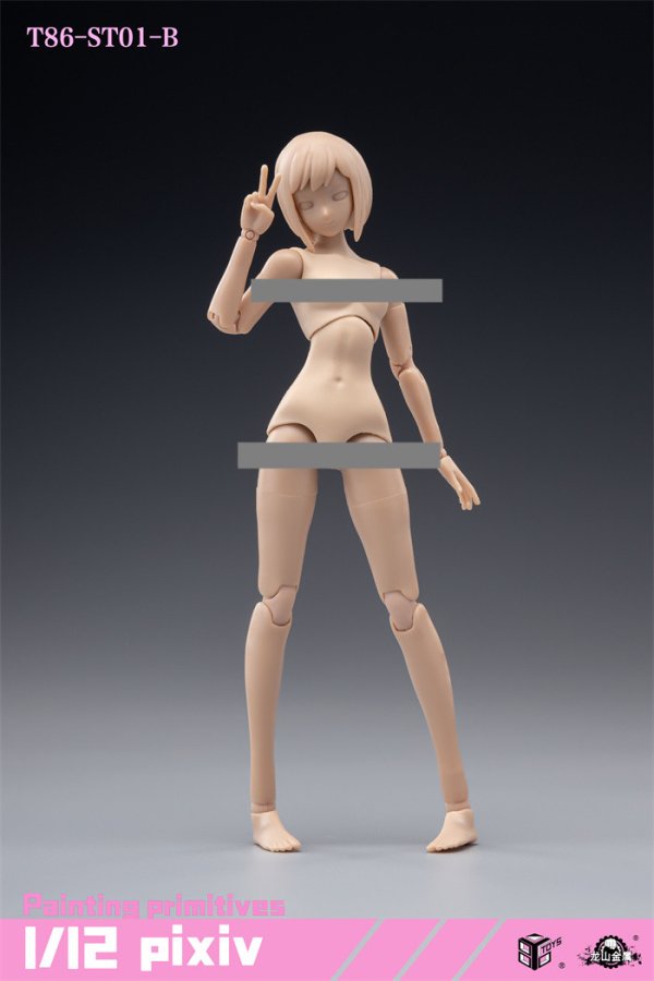 送料無料 1/12 86TOYS T86-ST01-04AB レディース女性素体ボディとヘッド - 1/6フィギュアの通販、予約なら トイザキュート  Since 2008