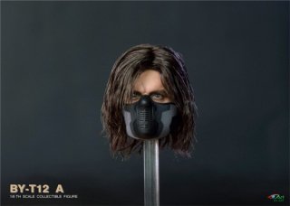 予約 送料無料 1/6 BY-ART  BY-T12  欧米男性ヘッドとマスク