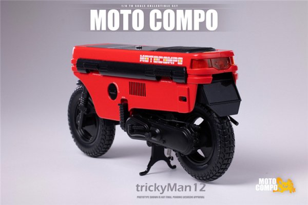 送料無料 1/6 TrickyMan12 MOTO COMPO ミニバイク - 1/6フィギュアの 