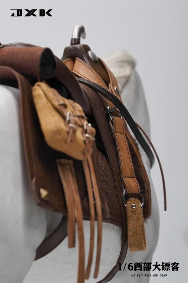 JXK Wild West Red Dead 馬具 1/6 フィギュア JXK JXK175 Wild West Red Dead White Horse 1/6 Scale Model
