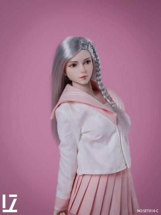 送料無料 1/6 LZ TOYS SET014-C アジアン欧米美人女性ヘッド - 1
