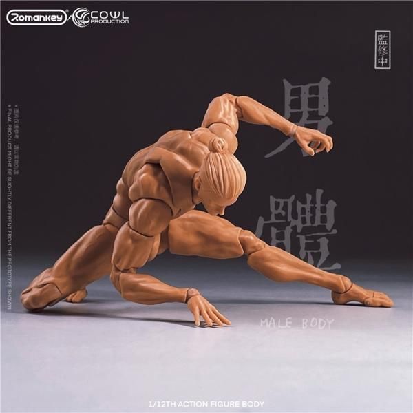 1/12 Romankey X COWL ヘッド付 男性素体マンズボディ　白肌 Amazon | [Tbmodel] Romankey X COWL 1/12 フィギュア 超可動
