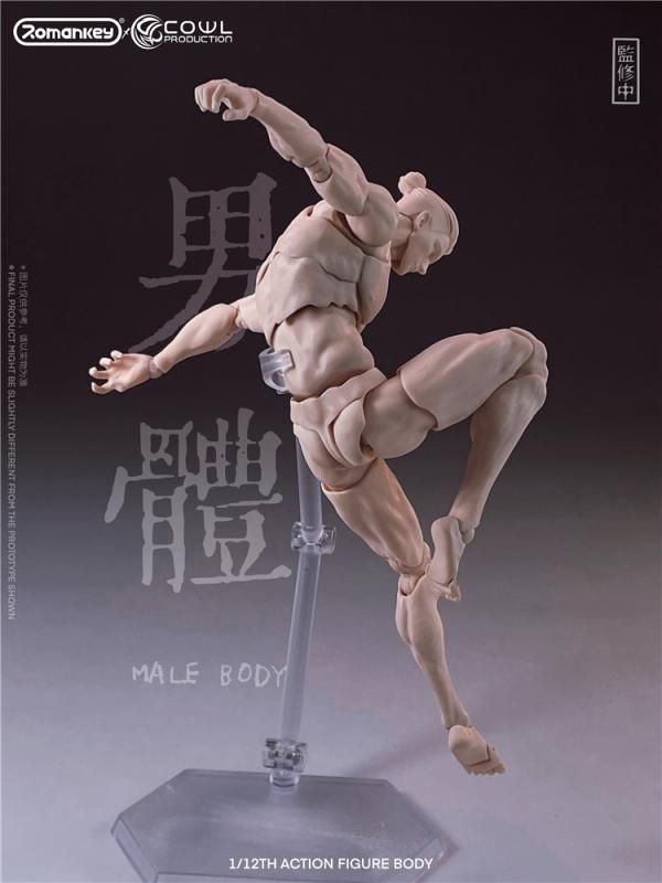 1/12 Romankey X COWL ヘッド付 男性素体マンズボディ　白肌 Amazon.co.jp: Romankey X COWL 1/12 フィギュア 超可動 男性 素