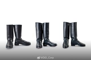 送料無料 1/6 DID OA60004/OA60005 第二次世界大戦ロングブーツ黒靴