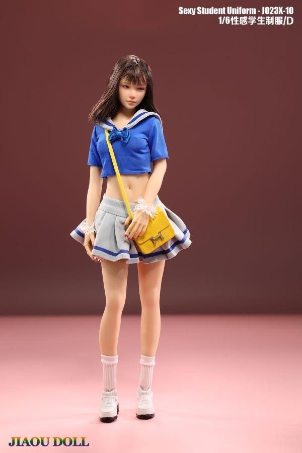 送料無料 1/6 JO23X-10 美人セクシー女性 女子高生セーラー服と