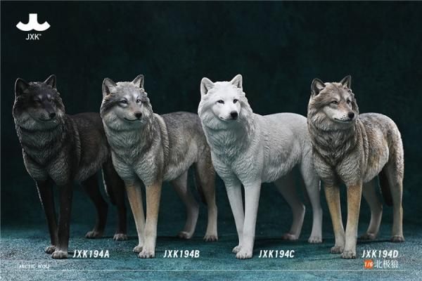 送料無料 1/6 JXK JXK194 ホッキョクオオカミ犬 - 1/6フィギュア