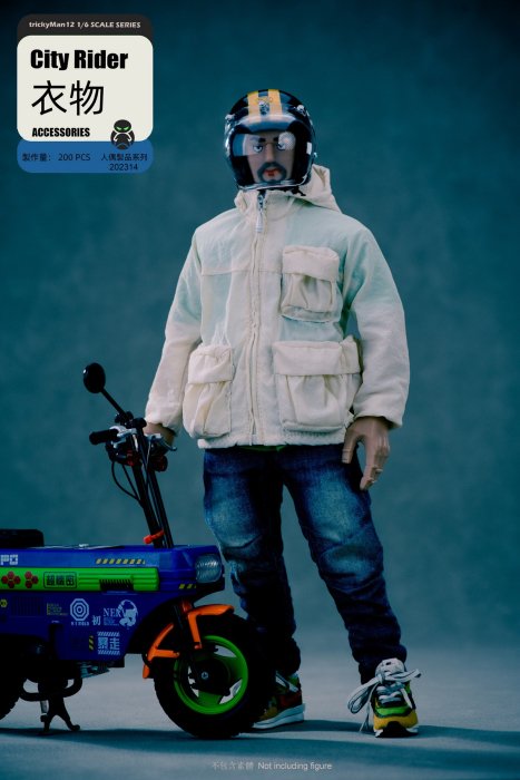 送料無料 1/6 trickyMan12 202314 CITYRIDER ファション服セット - 1/6 