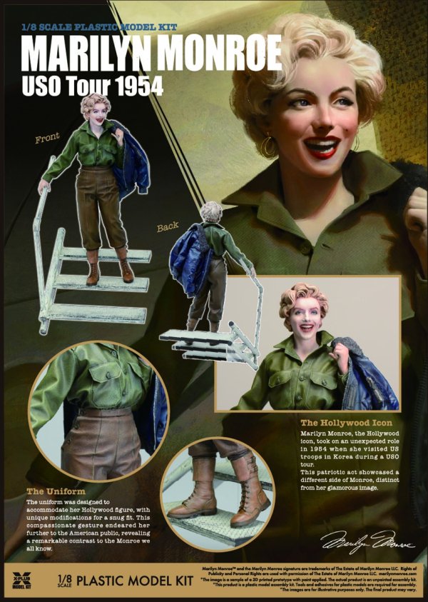 予約 送料無料 1/8 フォーマットフィギュア X-PLUS USO Tour 1954 軍服 