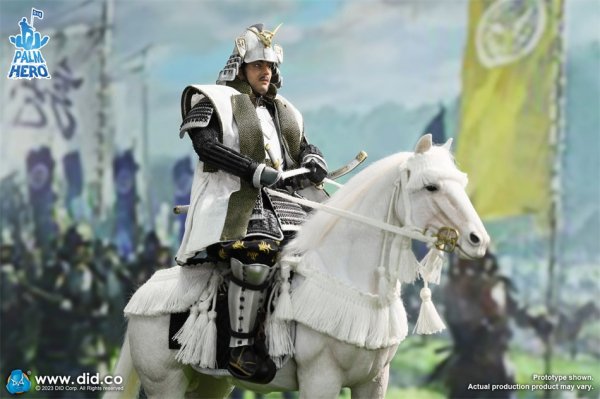 送料無料 1/12 DID XH80021 戦国武将上杉謙信等用白馬戦馬 - 1/6 