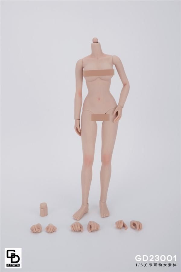 送料無料 1/6 GDTOYS GD23001 超柔軟性 ハーフシームレス素体