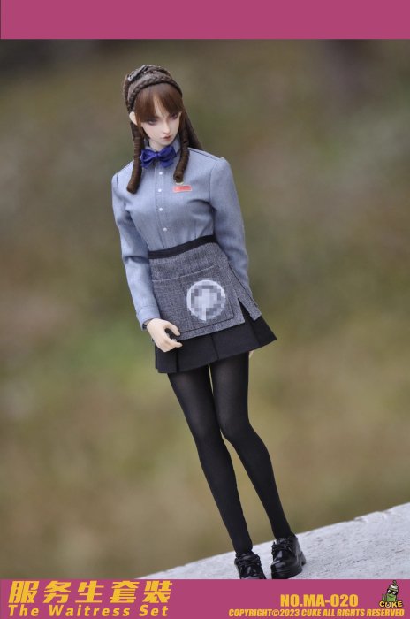 予約 送料無料 1/6 CUKE TOYS NO.MA-020 可愛い ウェイター美人 女性服 