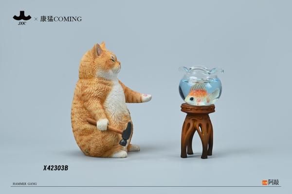 予約 送料無料 1/4 JXK & Coming X42303 ハンマー猫 - 1/6