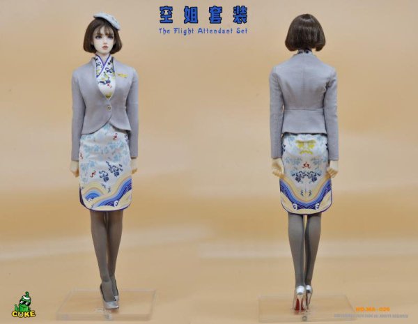 送料無料 1/6 CUKE TOYS NO.MA-026A 海南航空 スチュワーデススーツ客室乗務員制服 女性服と靴セット -  1/6フィギュアの通販、予約なら トイザキュート Since 2008