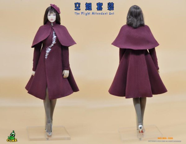 送料無料 1/6 CUKE TOYS NO.MA-026B 海南航空 スチュワーデススーツ客室乗務員制服 女性服と靴セット -  1/6フィギュアの通販、予約なら トイザキュート Since 2008