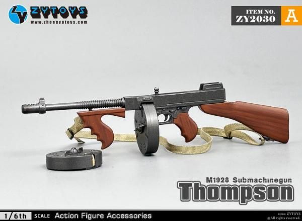 送料無料 1/6 ZYTOYS ZY2030 M1928トンプソンサブマシンガン小型