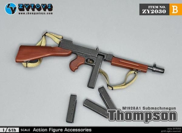 送料無料 1/6 ZYTOYS ZY2030 M1928トンプソンサブマシンガン小型 送料無料 1/6 ZYTOYS ZY2030 M1928トンプソンサブマシンガン小型