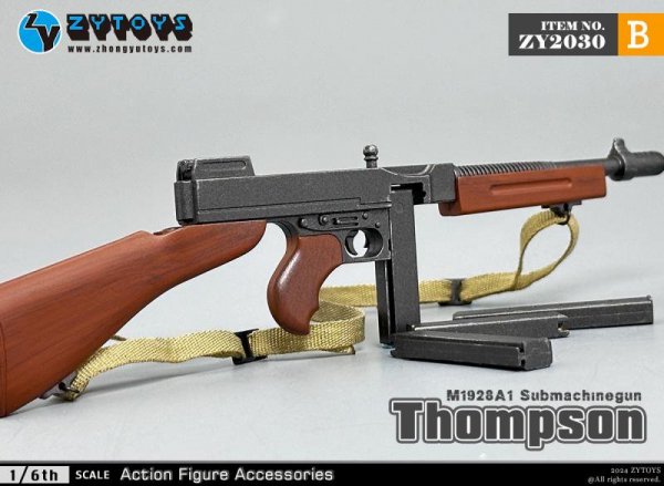 送料無料 1/6 ZYTOYS ZY2030 M1928トンプソンサブマシンガン小型機関銃 - 1/6フィギュアの通販、予約なら トイザキュート  Since 2008