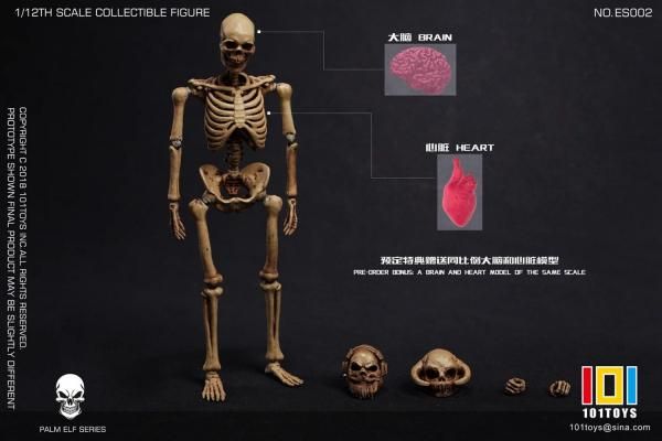 送料無料 1/12 101TOYS NO.ES002 PALM ELF SERIES SKELETON