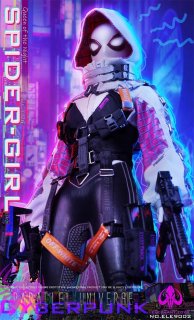 ͽ ̵ 1/6 ELEPHANT TOYS ELE9002 CYDERPUNK SPIDER-GIRL ưܥإåɤLEDܥإåդ ͽե륻å