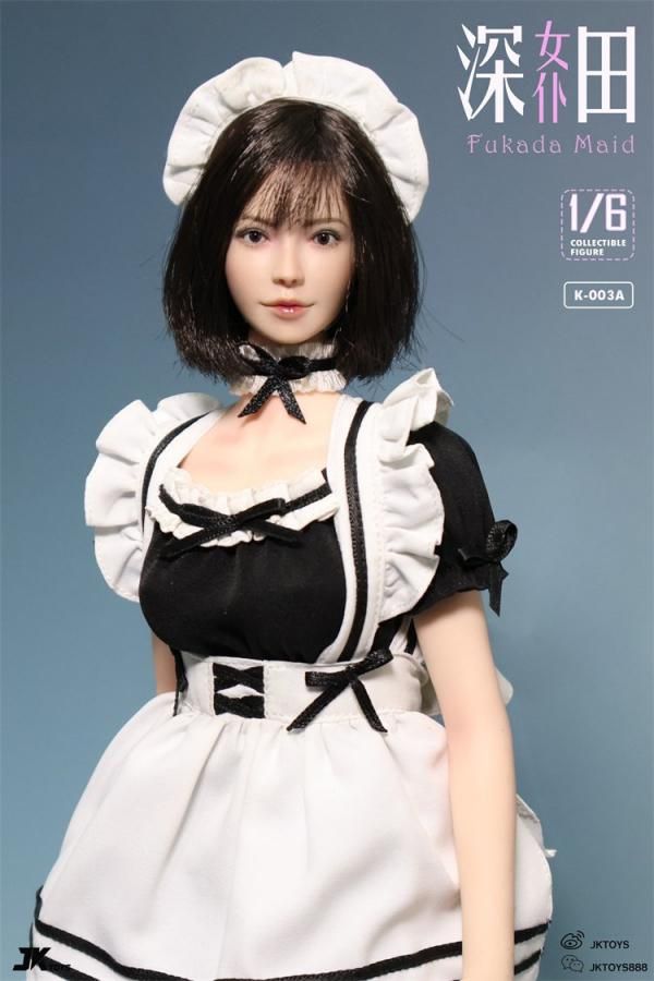 送料無料 1/6 JKTOYS K-003A 美少女深田 アクション可動目ヘッド