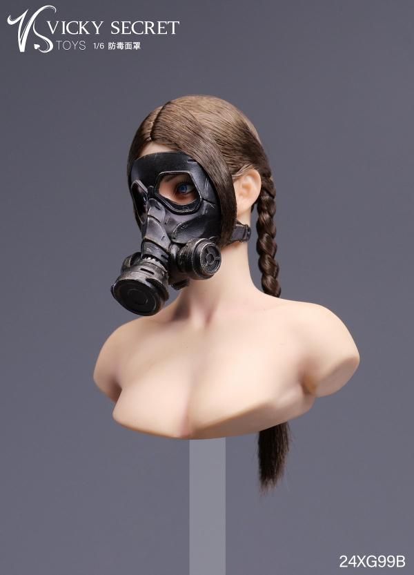 送料無料 1/6 YMTOYS 24XG99 ブラック防毒マスク - 1/6