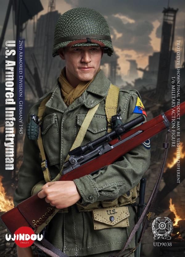 送料無料 1/6 UJINDOU UD9038 第二次世界大戦 米軍装甲歩兵第2
