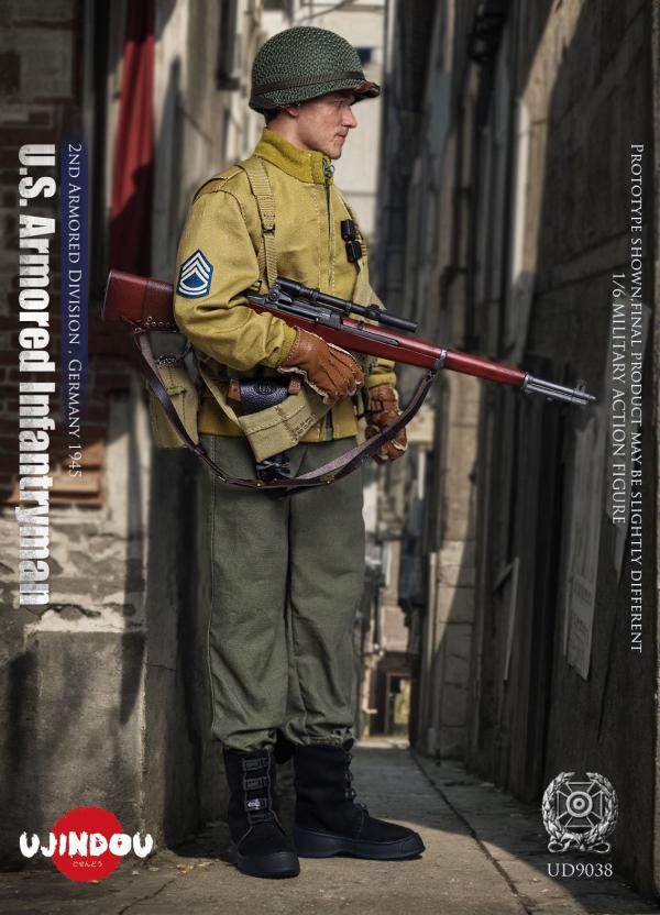 送料無料 1/6 UJINDOU UD9038 第二次世界大戦 米軍装甲歩兵第2