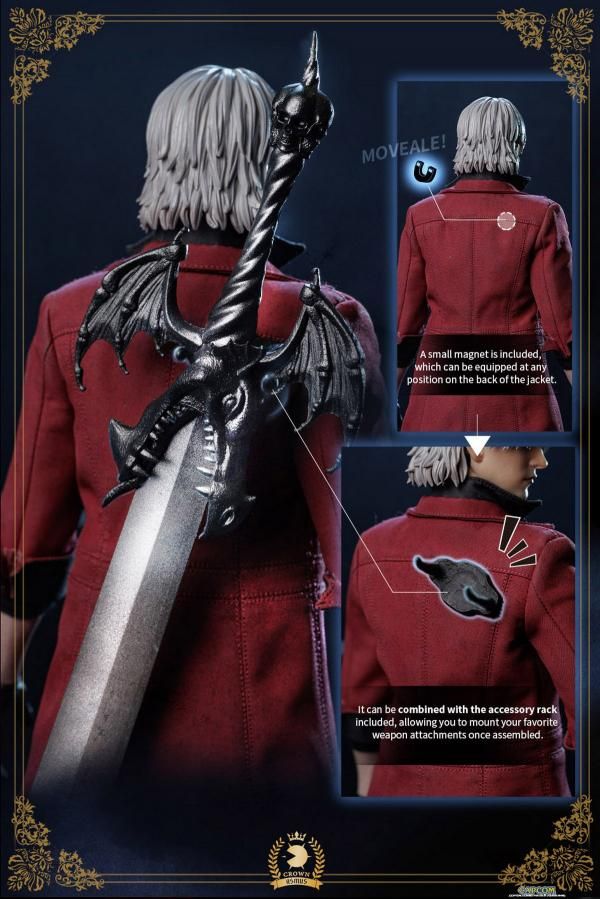 送料無料 1/6 Asmus DMC100LUX Devil May Cry 1 Dante 豪華版 欧米男性