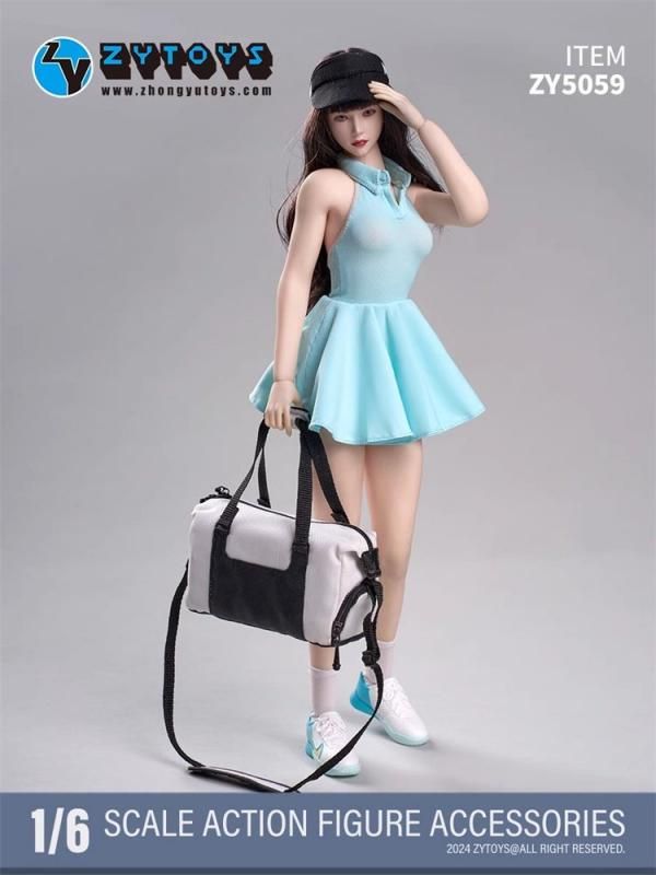 全てのフィギュア 送料無料 1/6 ZYTOYS ZY5059 美人女性 テニススポーツワンピース