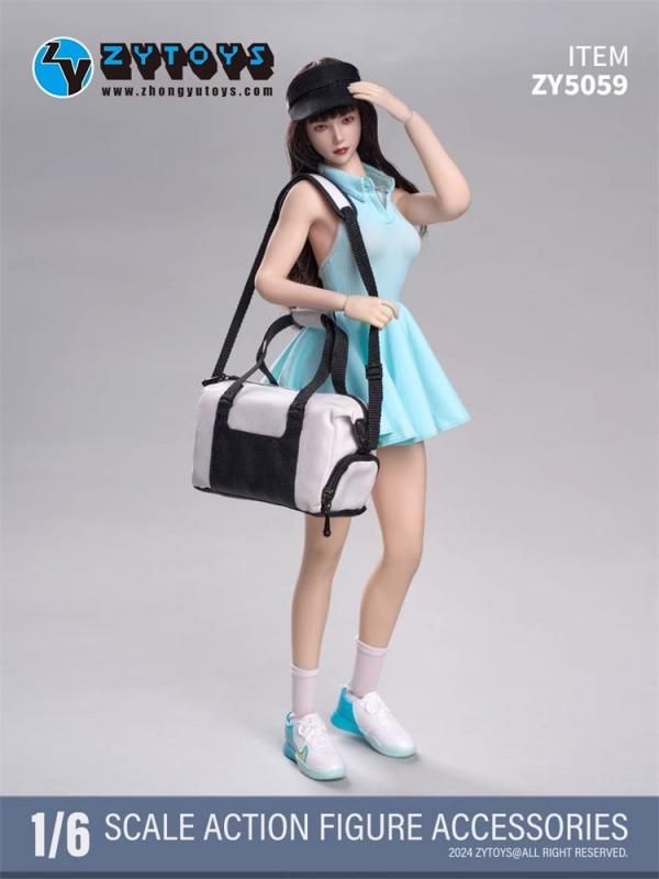 送料無料 1/6 ZYTOYS ZY5059 美人女性 テニススポーツワンピース