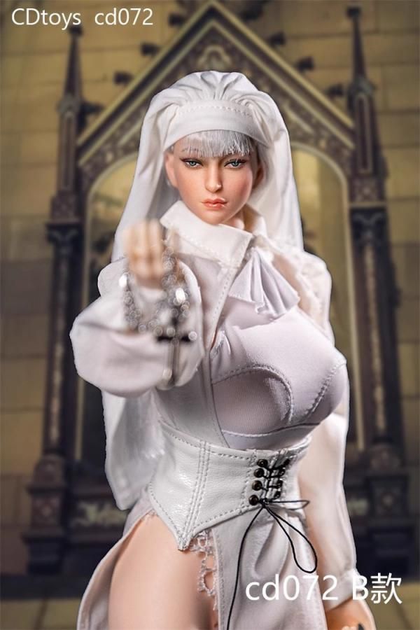 予約 送料無料 1/6 cdtoys cd072 美人女性 修道女シスター