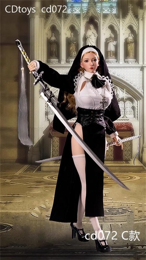 予約 送料無料 1/6 cdtoys cd072 美人女性 修道女シスター