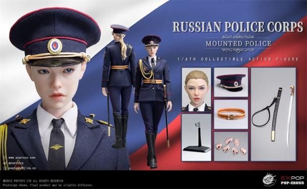 POPTOYS 1/6 ロシア警察官＆馬 フルセット EX055＆EX057 送料無料 1/6 POPTOYS EX055 ロシア騎馬警察 欧米美人女性フル
