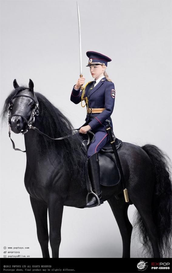 POPTOYS 1/6 ロシア警察 女性 騎馬警官 警察官 女性警官 馬