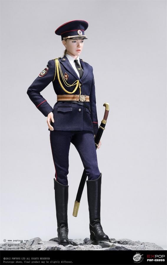 送料無料 1/6 POPTOYS EX055 ロシア騎馬警察 欧米美人女性フル