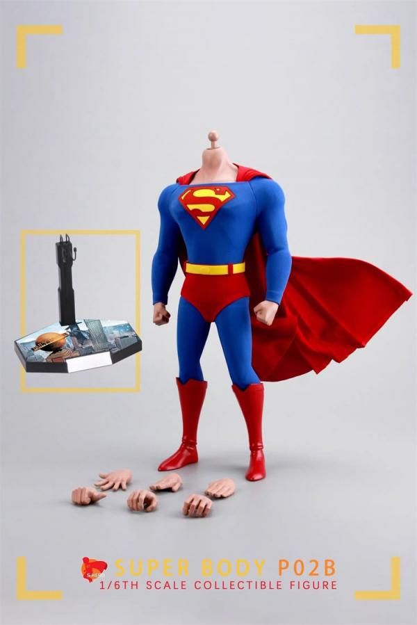 送料無料 1/6 HERO TOYS P02 漫画風スーパーマン 欧米男性服と素