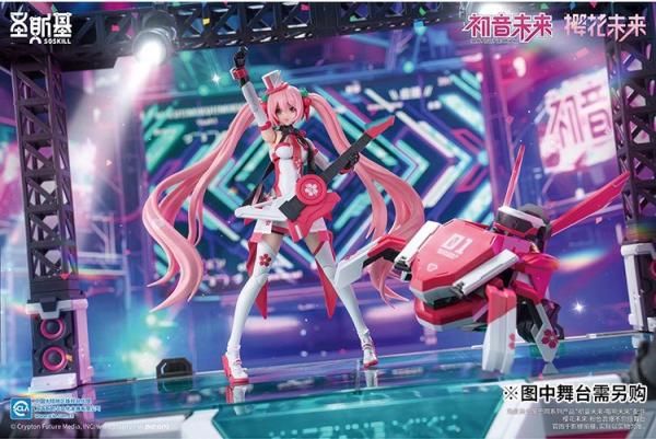 送料無料 1/12 SOSKILL 初音 桜ミク ピンクソニックブームマシンガール