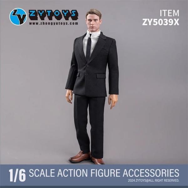 送料無料 1/6 ZYTOYS ZY5039X 2024最新版 男性素体用 メンズブラック