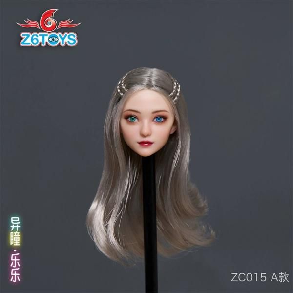 送料無料 1/6 Z6TOYS ZC015A アクションアイ 可動目 虹彩異色