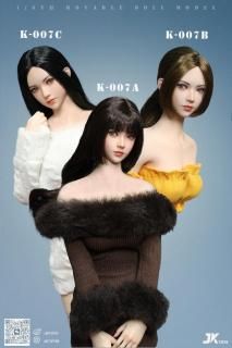 1/6 フィギュア 女性 ヘッド スカルプ 手仕上げ セクシー